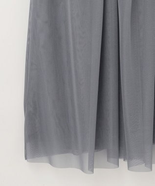 GRACE CONTINENTAL テーラーチュールワンピース グレー