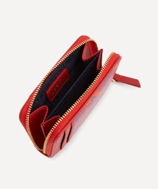LIBERTY. アイフィス ジップド バーチカル ウォレット レッド