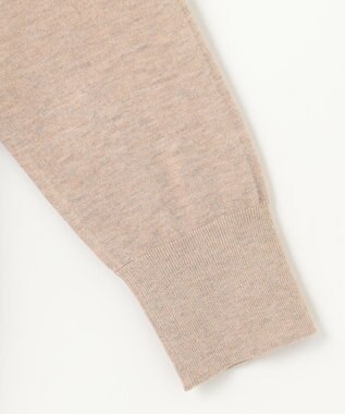 J.PRESS LADIES L 【洗える】スパーク ラメ配色 ニット ベージュ系