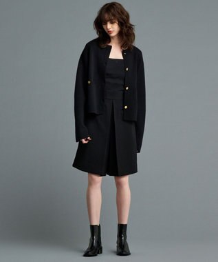 uncrave リブ キャミソール(カップ付き) ブラック