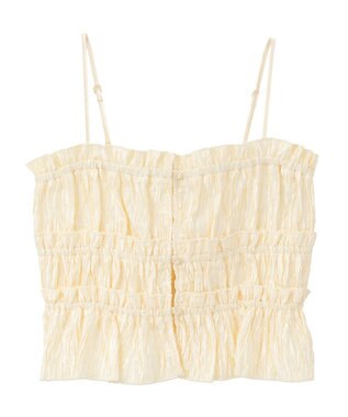 earth music&ecology シャーリングビスチェ Ivory