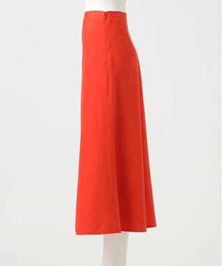 23区 L 【R(アール)】NALYA リネンヴィスストレッチ スカート ブラッドオレンジ系