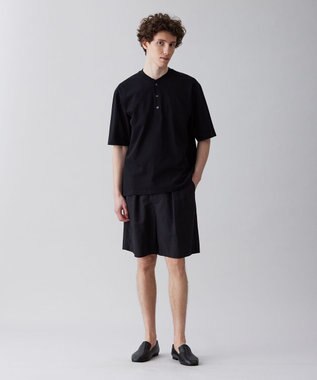 UNFILO MENS ライトリネン ショートパンツ [23年春夏商品] ブラック