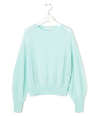 23区 【GOLD LABEL】アセテートナイロンホールガーメント ニット サックス系