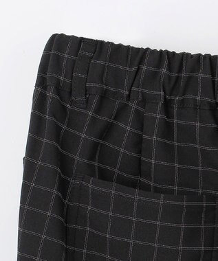 ANY 【大好評につき新色登場！/ストレッチ】大人の7daysデイリーパンツ クロ×ホワイトチェック