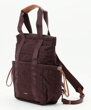 LA BAGAGERIE グリッドキルティングリュック ワイン