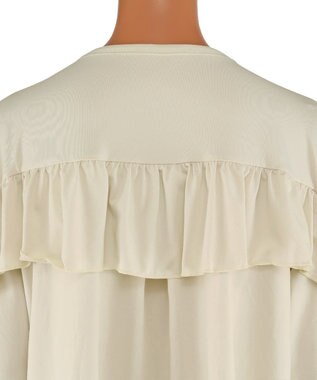 San-ai Resort（三愛水着楽園） 【UPF50＋】　フリル羽織り　M　　【San-ai Resort（サンアイリゾート）】 オフホワイト