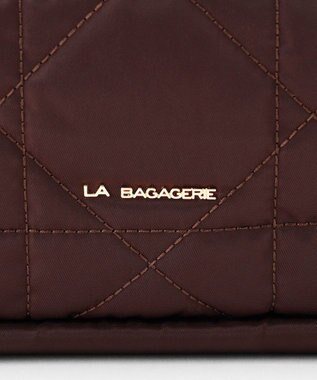 LA BAGAGERIE グリッドキルティングリュック ワイン