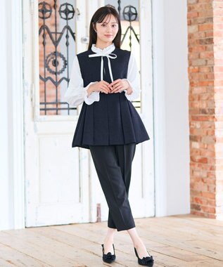 Feroux ペプラム タックジレ ネイビー系