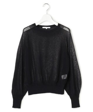 23区 【GOLD LABEL】アセテートナイロンホールガーメント ニット ブラック系