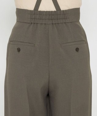 uncrave 【佐藤晴美さん着用】ウォッシャブルドライサップ ワイドパンツ(サスペンダー付き) スレート（佐藤晴美さん着用）