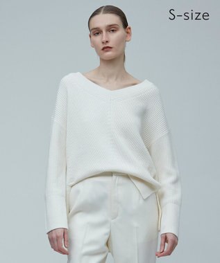 BEIGE， 【S-size】VARENNE / オーバーサイズニット Ecru