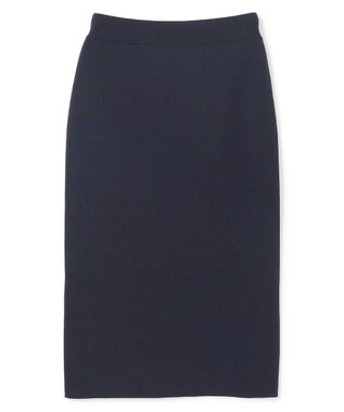 UNFILO ポリエステルフォルム Ｉラインスカート ネイビー