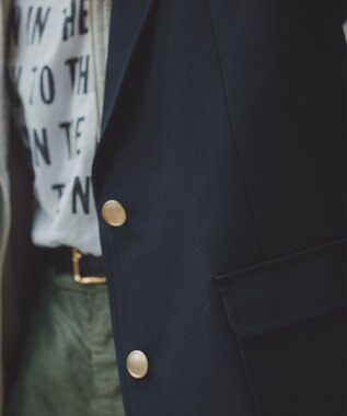 #Newans 【高山都さんコラボ】オーバーサイズテーラードジャケット ネイビー