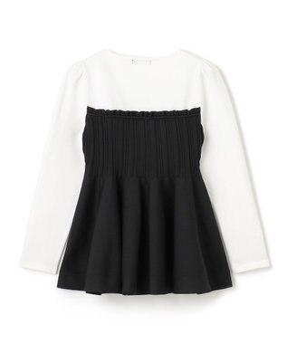 TOCCA FLOWER PATH ニットトップス ブラック系