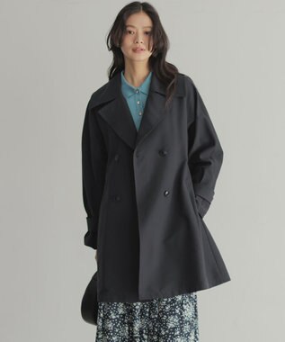 組曲 L リラクシング トレンチコート ネイビー系