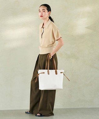 TOPKAPI 【Breath TOPKAPI】2way A4 ロングハンドル トート バッグ クリーム