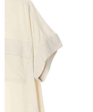 AMERICAN HOLIC 接触冷感＋ＵＶカットＷポケットシャツワンピース Ivory