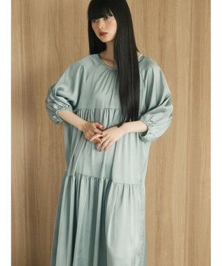 Green Parks armonia．ティアード切り替えワンピース Mint