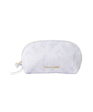 Maison de FLEUR すずらんプリントロングポーチ Grayish Blue