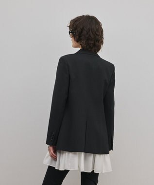 GRACE CONTINENTAL ピークドダブルジャケット ブラック