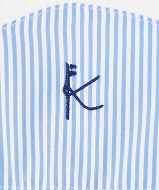 組曲 KIDS 【150-160cm】ビーチコーミングストライプ Tシャツ シーブルー系1