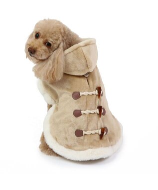 PET PARADISE ペットパラダイス ダッフルポンチョ 《ホワイト》 小型犬 ホワイト