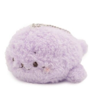 Mother garden しろたん ふわふわキーホルダー 《紫》 単品