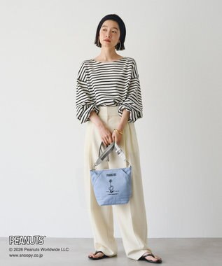 russet 《PEANUTS×russet》リバーシブルショルダーバッグ(CE-1755) L.Blue