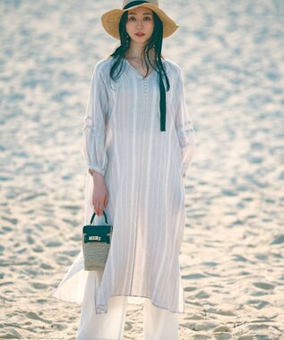 23区 淡水パール ピアス ゴールド系