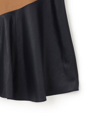 BEIGE， 【洗える】TOURRAQUE / Aラインブラウス Camel×Navy