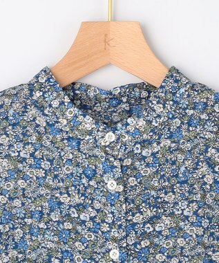 組曲 【先行予約】フラワーガーデンプリント ワンピース ブルー系5
