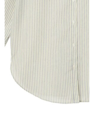 Green Parks ゆったり衿つきシャツ Stripe