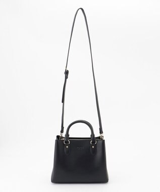 LA BAGAGERIE 【MONICA】スクエア2WAYハンドバッグ ブラック