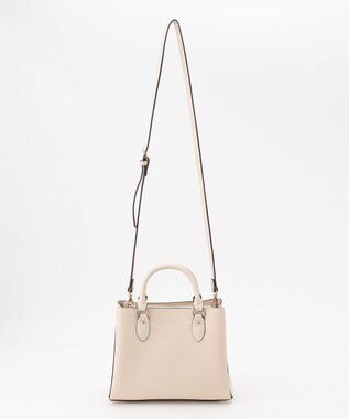 LA BAGAGERIE 【MONICA】スクエア2WAYハンドバッグ アイボリー