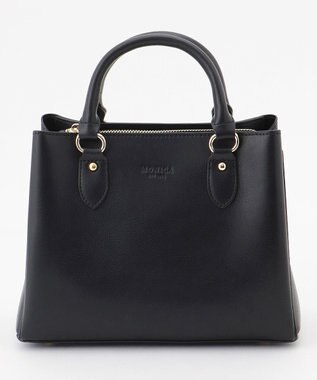 LA BAGAGERIE 【MONICA】スクエア2WAYハンドバッグ ブラック