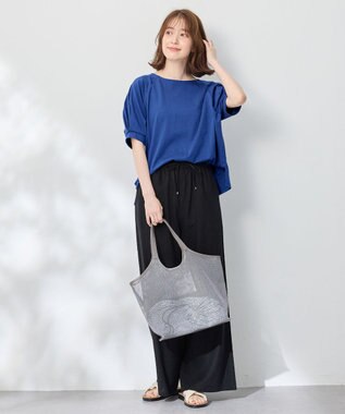 ANY パフスリーブラグランTシャツ ブルー