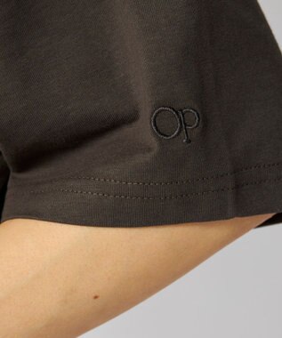 OP／FILA 【Ocean Pacific】カレッジ・バックロゴTシャツ チャコールグレー