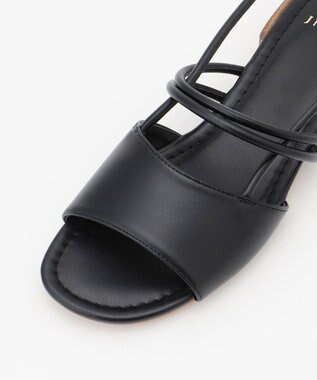 自由区 コードストラップ サンダル ブラック