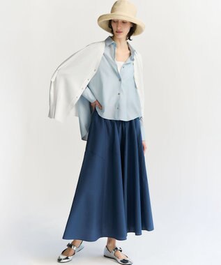 23区 S 【先行予約】レーヨンポリエステルストレッチ Vネック カーディガン ホワイト系