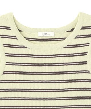 earth music&ecology ニットタンクトップ Pistachio
