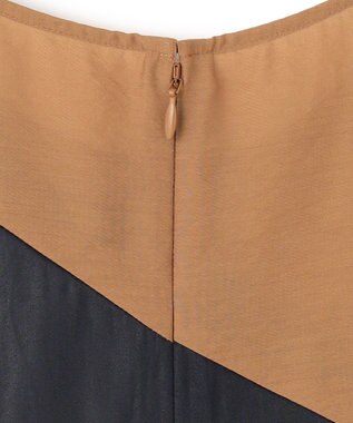 BEIGE， 【洗える】TOURRAQUE / Aラインブラウス Camel×Navy