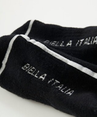 FILA GOLF／marie claire 【FILA GOLF】ライン入りクルーソックス ブラック