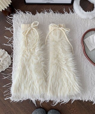 WEGO シャギーレッグカバー オフホワイト