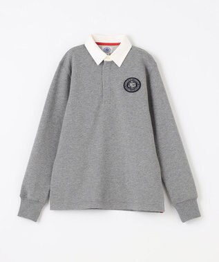 J.PRESS KIDS 【140-170cm】ホワイトカラー ポロシャツ グレー系