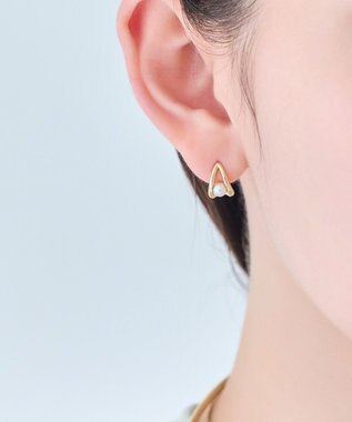 Phoebe 【痛くないシリーズ/金属アレルギー対応】ドロップパールライトフィットイヤリング　ゴールド