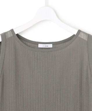 ICB 【30th ANNIVERSARY】シアーライトリュクス ニットワンピース スティールカーキ