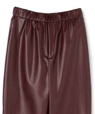 BEIGE， HYAL / フェイクレザーカービーラインイージーパンツ Bordeaux