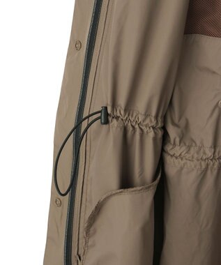 MOONBAT 【撥水】LIGNAGGIO ウエストギャザーフードコート モカブラウン