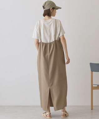 AMERICAN HOLIC リネンライクＩラインキャミワンピース Brown